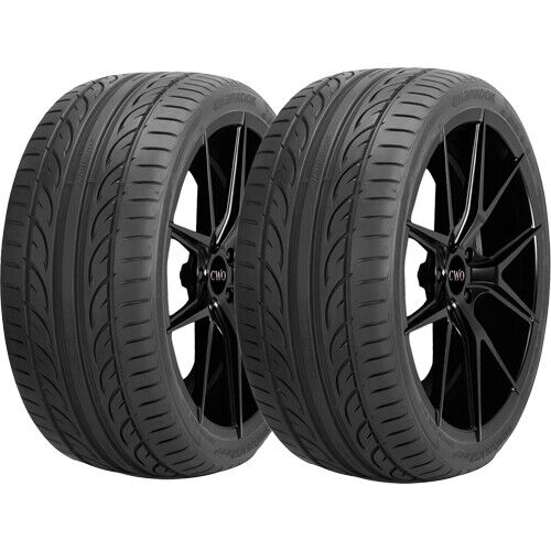 (QTY 2) 245/40ZR18 Hankook Ventus V12 evo2 K120 97Y XL Black Wall Tires