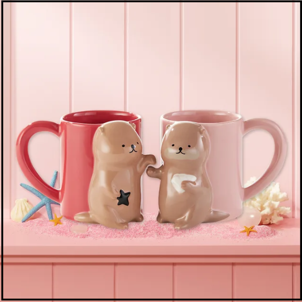 Starbucks Korea 2025 Lovely Otter Mug Cup Set (2P) / Valentine's