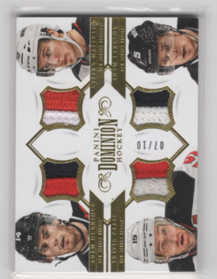 2013-14 Dominion Quad Jerseys Prime Henrique/Matteau/Larsson/Zajac /10