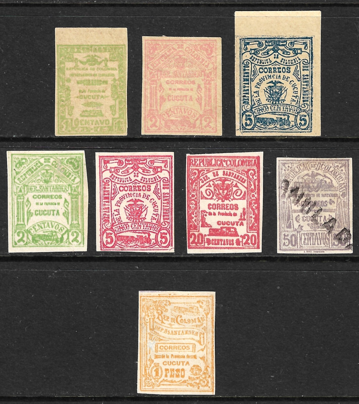 Colombia Santander Sc 115-116 118 120-124, SG 18-19 21 23 23 26-28 Cucuta Locals