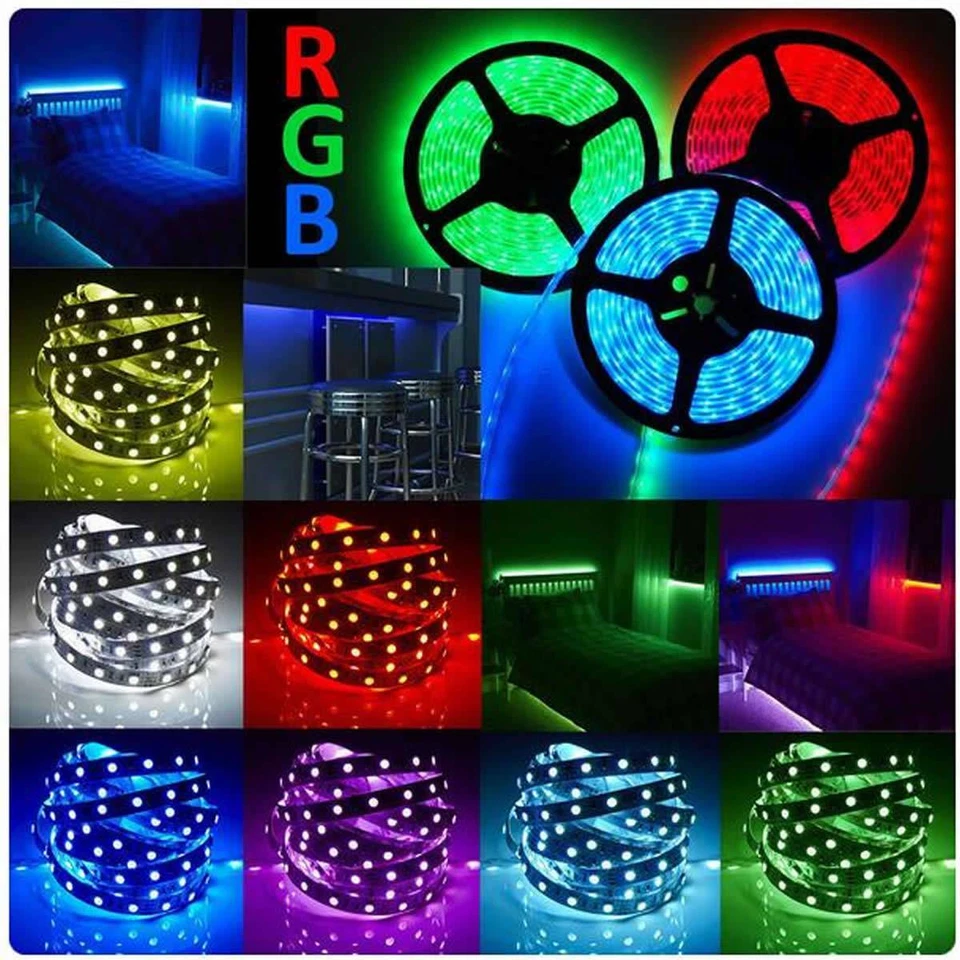 RGB LED Streifen Stripe 5m 10m 20m 5050 Leiste Band Licht Leuchte Lichterkette - Bild 4 von 4