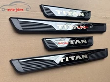 For Nissan Titan Accessories Door Sill Scuff Plate Cover Protector Guard Trim X4