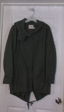 Faded Glory Big Boys Full Zip Hooded Jacket Olive Green Size LG 12/14