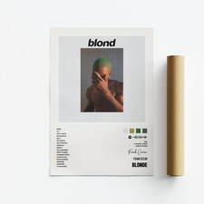 Frank Ocean, Blonde, Album Art Poster, Print, Music, Tracklist
