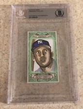 Mickey Mantle Original Art Sketch Card New York Yankees Beckett BAS True 1/1