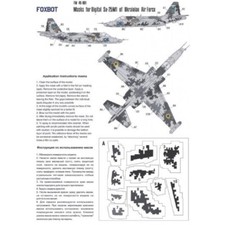 FOXBOT FM 48-001 Scale 1:48 Masks digital camouflage Su-25 Ukrainian Air Forces