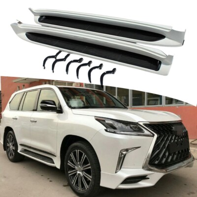 2PCS Side Steps Nerf Bars Running Boards Fits For Lexus LX570 J200