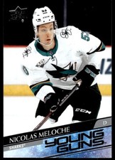 2020-21 Upper Deck Young Guns Nicolas Meloche Rookie San Jose Sharks #463 R27