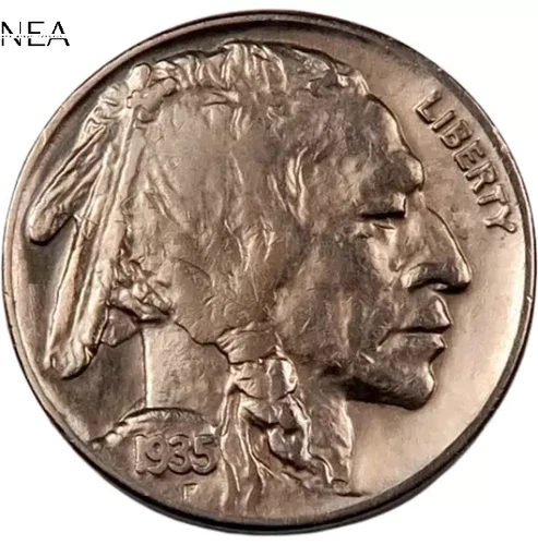 1935-D Buffalo Nickel ~ Borderline Uncirculated (AU++)