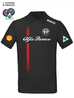 ALFA ROMEO Racing Classic Racing Auto Short Sleeve Polo Shirt + Free Stickers