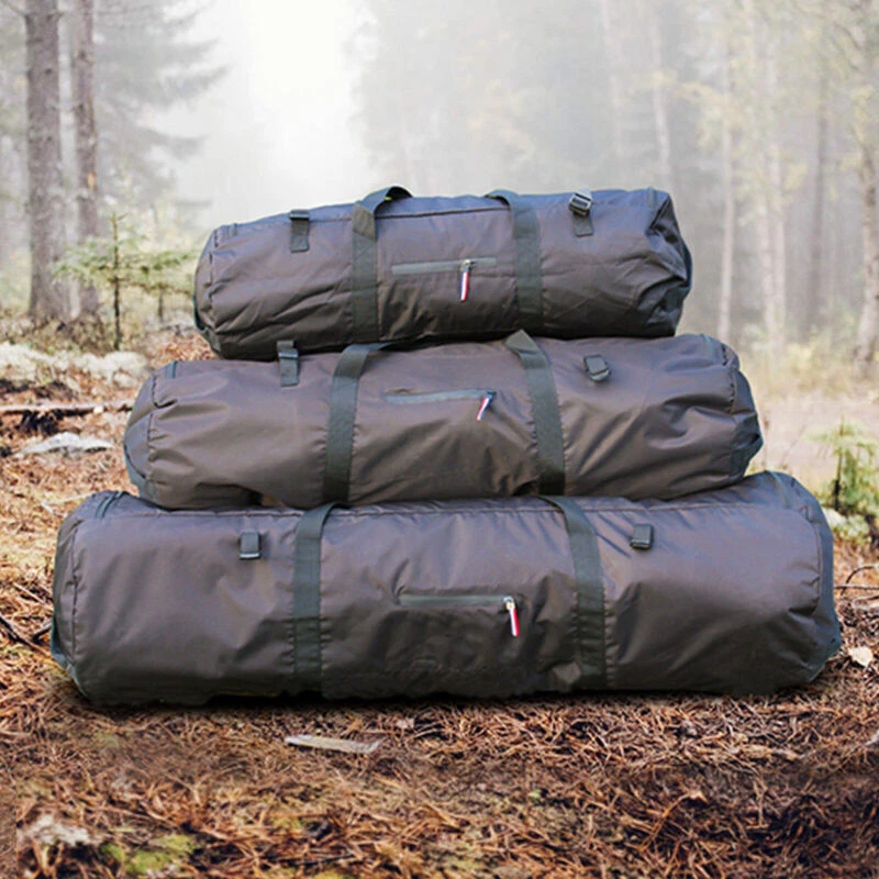 Bolsa De Transporte Para Tienda De Campaña De 210 Cm: Grande, 131L, Impermeable, Con Asas Acolchadas Y Cremallera Doble, Para Postes, Toldos Y Cañas