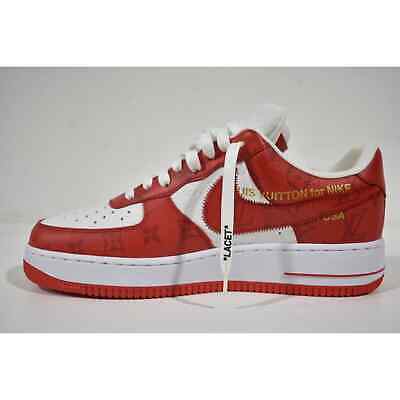 Louis Vuitton x Nike Air Force 1 Low Red | Size 6, Sneaker
