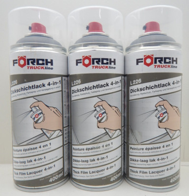3x 4in1 Deutsche Bahn GRAU DB703 703 DICKSCHICHTLACK LACK SPRAY SPRAYDOSE 400ML
