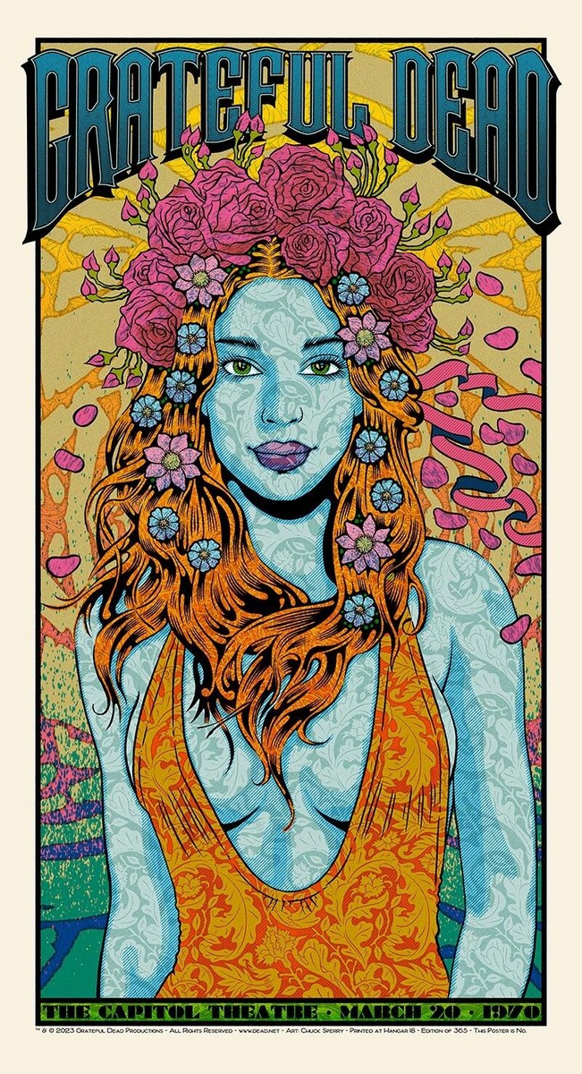 1970 GRATEFUL DEAD POSTER PRINT WALL ART SZIE 10 X 16 INCHES | eBay