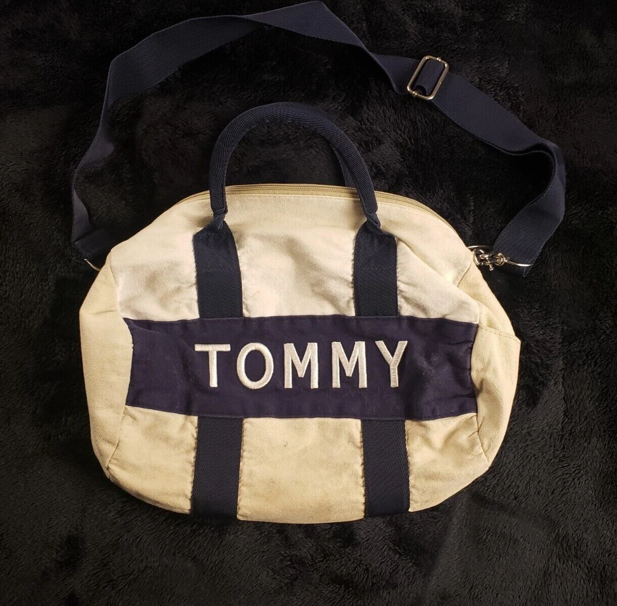 Tommy hilfiger mini cheap duffle bag size