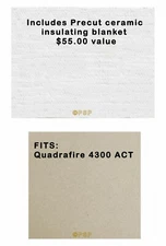 QUADRAFIRE WOOD STOVE BAFFLE BOARD & BLANKET KIT  [PP2569]   4300-ACT  831-1980