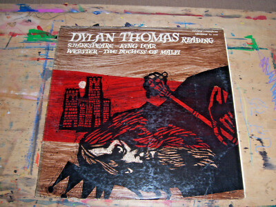DYLAN THOMAS READING SHAKESPEARE KING LEAR 1962 CAEDMON TC 1158 VG+ VG+