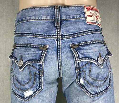 True Religion Jeans Mens RICKY Giant Big T High Plains True Religion Jeans Mens RICKY Giant Big T High Plains