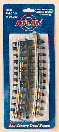 Atlas O 3-Rail O-45 Quarter Curved Section 6046 - Picture 1 of 1