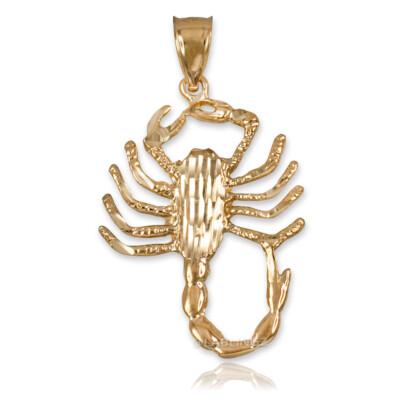 10K Yellow Gold Scorpion DC Pendant