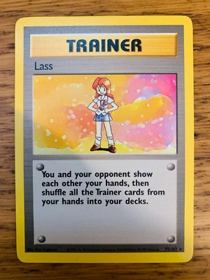 Lass (75/102) seltenes Basisset Pokémonkarte! SCHNELL & KOSTENLOS P&P!