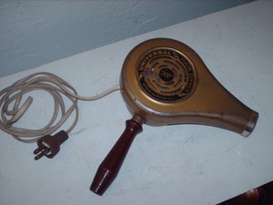 Vintage Universal Hair Dryer "707" Works Retro 1950's Wood Handle | eBay