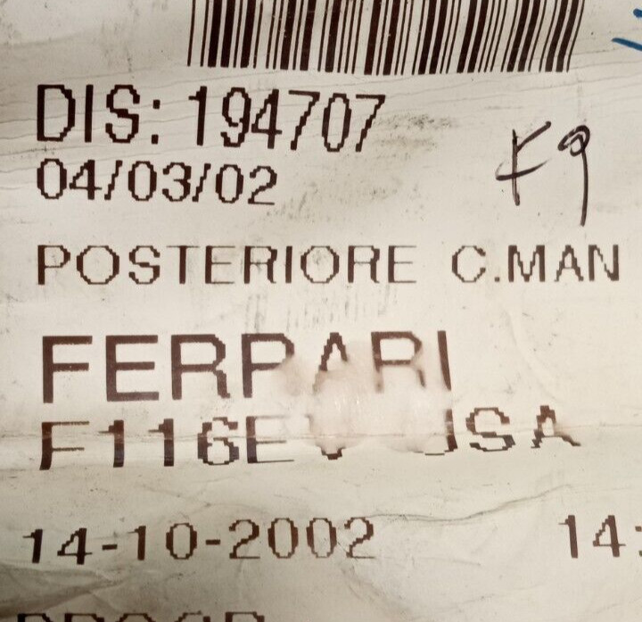 Ferrari 456 Rear Wiring Harness_F116E_194707_Electrical Cables_NEW_GENUINE_OE