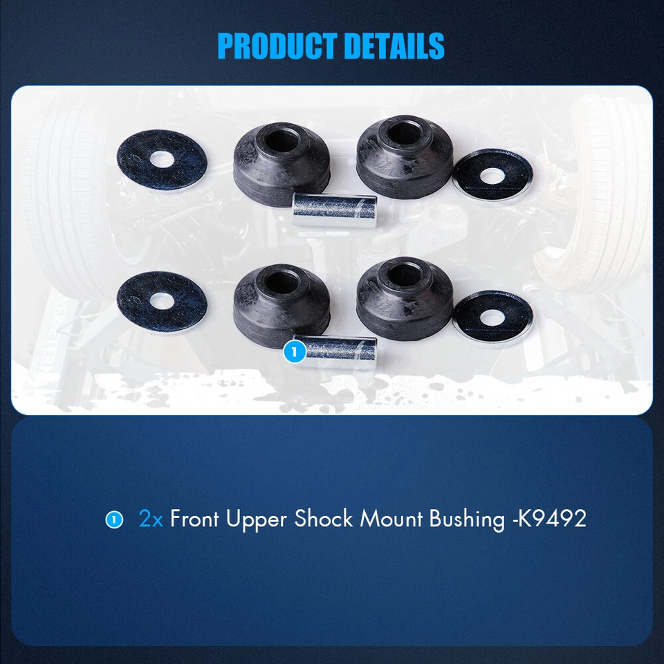 2x Front Upper Shock Mount Bushing For Honda Accord Prelude Acura TLX Legend Foto 3 de 4