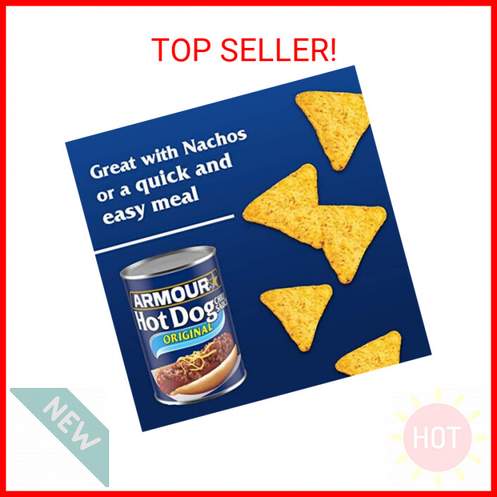 Armour Hot Dog Chili Sauce, Keto Friendly Ingredient, 14 Ounce (Pack of