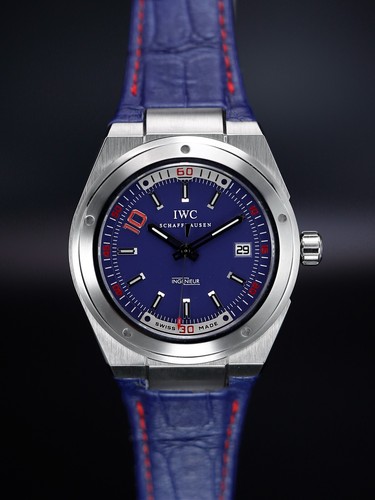 IWC - IW323403 Ingenieur Blue Dial Pre-Owned B&P Set Men's Wat...