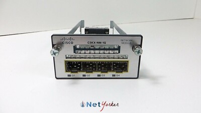 [Lot Of 5] Cisco C3KX-NM-1G 4 Port SFP Gigabit Network Module-Same Day Shipping