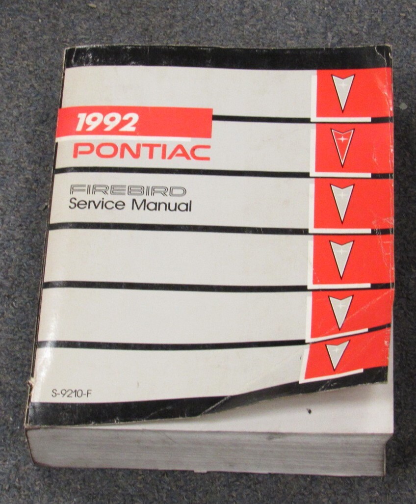 1992 ポンティアック　ファイヤーバードサービスマニュアル 1992 Pontiac Firebird Trans Am Service Repair Manual | eBay