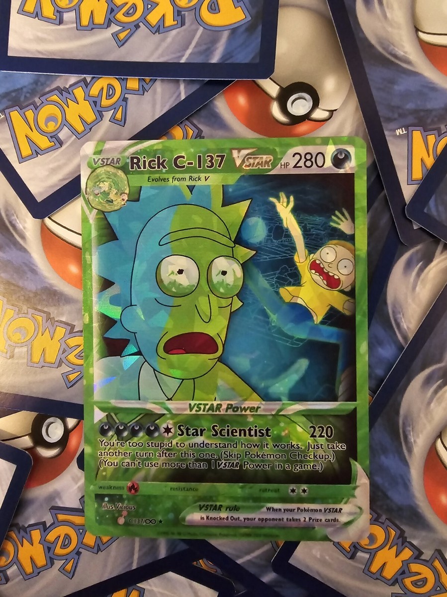 Rick And Morty Pokemon Card - Rick C137 | eBay