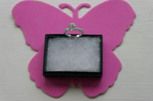 Bonito 14 Quilates Oro Blanco Anillo 1.7G 3.7 Quilate Solitario Diamante Talla N - Imagen 3 de 12