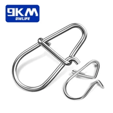 9KM Crankbait Snaps Stainless Steel Power Fishing Snaps Duo Lock Lure Connector