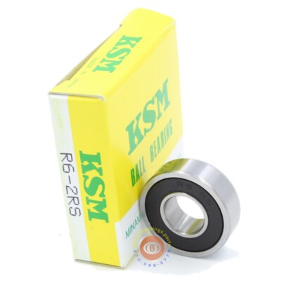 R6-2RS Mini Ball Bearing 3/8x7/8x9/32 S3PP 99R6 RI-1438DD - KSM Japan
