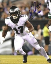 Autographed NAKOBE DEAN  Philadelphia Eagles 8X10 Photo w/COA
