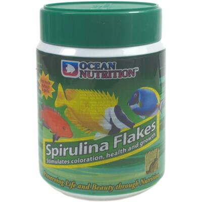 (EUR 153,52/Kg) Ocean Nutrition Spirulina Flakes 70g Fischfutter Süß- Meerwasser