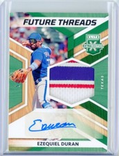 2022 Panini Elite Extra Edition EZEQUIEL DURAN Green Jersey Patch AUTO RPA 1/5
