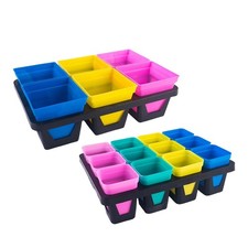 Nursery Pots Tray Strong Bearing Capacity Indoor Outdoor Transporting