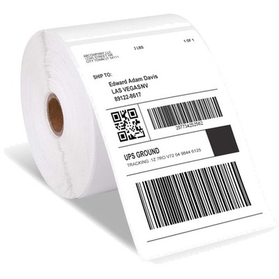 Etiketten 4x6 500 St. Rolle, Selbstklebend, BPA-frei, Thermo für DHL, UPS, DPD