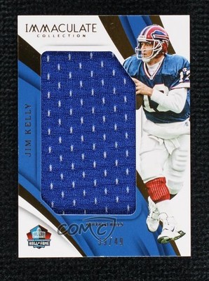 2018 Panini Immaculate HOF Jerseys 39/49 Jim Kelly #HOF-11 HOF a8r