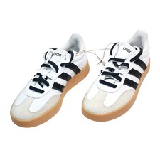 Adidas Barreda Sneakers Women Size 7 White Black Gum JP5968 Leather Suede