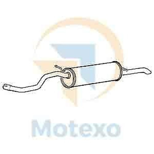 Klarius SK31W Auspufftopf Hinten Cordoba Fabia 1.4 99-09-image