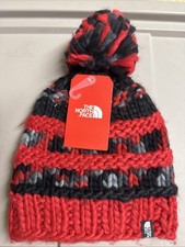 The North Face Nanny Knit Beanie red And Black