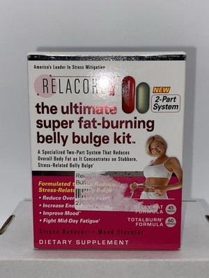Relacore The Ultimate Super Fat Burning Belly Bulge Kit-105 Tablets Brand New