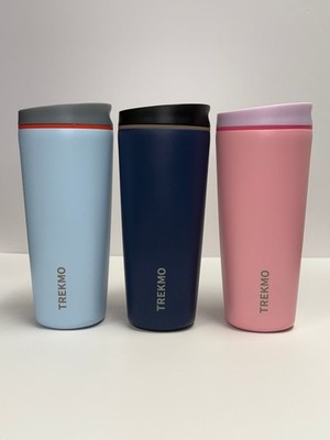 TREKMO 20oz SmoothSip Slider Insulated Stainless Steel Hot and Iced Coffee Trave