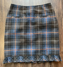 Women's Dark Academia Lined Plaid Skirt With Pleats - 6