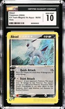 Absol 96/95 EX Team Magma Vs Team Aqua Pokemon Secret Rare Holo CGC 10 GEM MINT