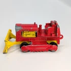 Vintage Lesney Matchbox Case Tractor Bulldozer No. 16 Red & Yellow